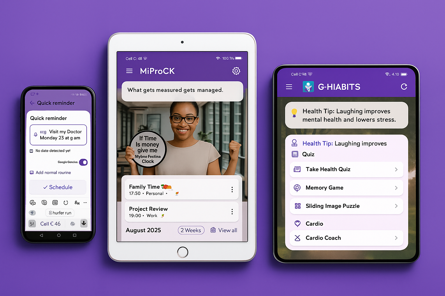 MiProTES app mockups